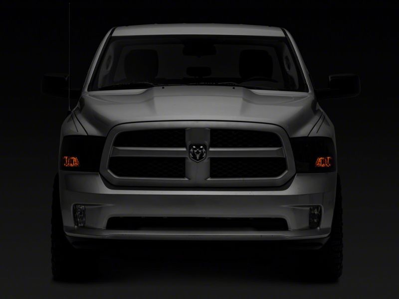 Load image into Gallery viewer, Raxiom 09-18 Dodge RAM 1500 Axial OEM Rep Headlights w/ Single Bulb- Chrome Housing (Smoked Lens)