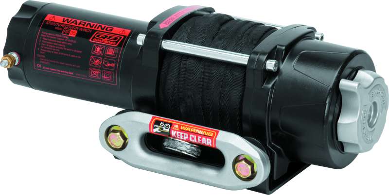 Load image into Gallery viewer, QuadBoss Winch Kit - 39ft x 7/32in Synthetic Rope - 3.5hp - Hawse Fairlead - Wired Remote - 3500lb