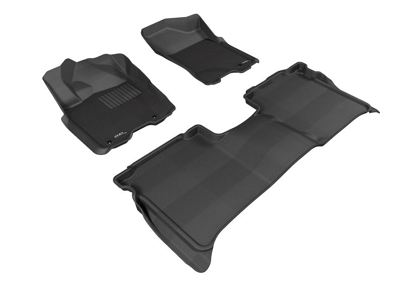 Load image into Gallery viewer, 3D MAXpider 09-15 Nissan Titan Crew Cab Kagu Black Full Set (w/ STORAGE BOX)