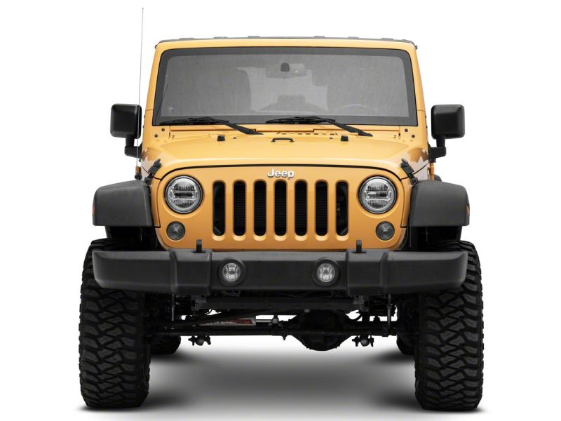 Load image into Gallery viewer, Raxiom 97-18 Jeep Wrangler TJ & JK Axial 7-In LED Headlights w/ DRL- Chrome Housing (Clear Lens)