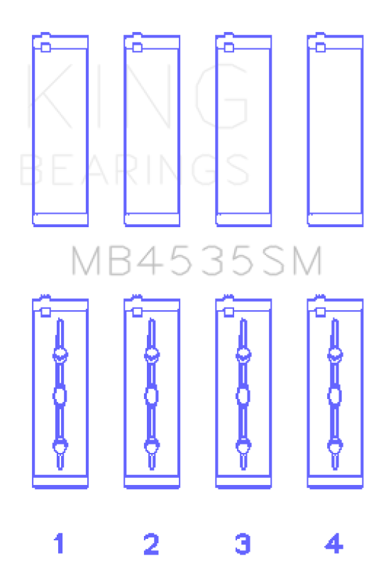Load image into Gallery viewer, King Engine Bearings Mercedes Benz M 276 DE35 (Size +0.50mm) Main Bearing Set