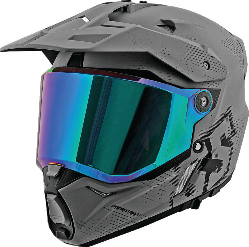 Load image into Gallery viewer, Speed and Strength SS2600 Fame and Fortune Helmet Grey/Black - Small