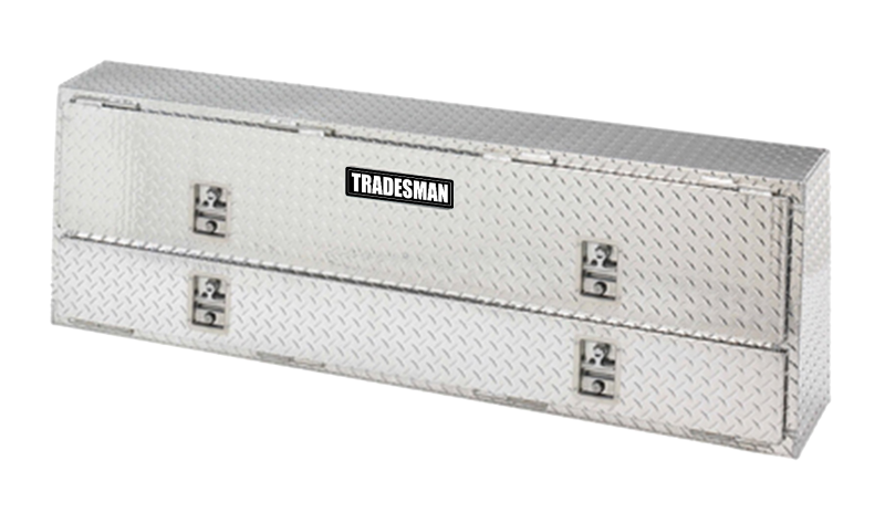 Load image into Gallery viewer, Tradesman Aluminum Professional Rail Top Mount L-Wing Box (72in.) - Brite