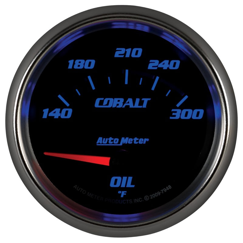 Load image into Gallery viewer, Autometer Cobalt 66.7mm 140-300 Degree F Electric Oil Temperature Gauge