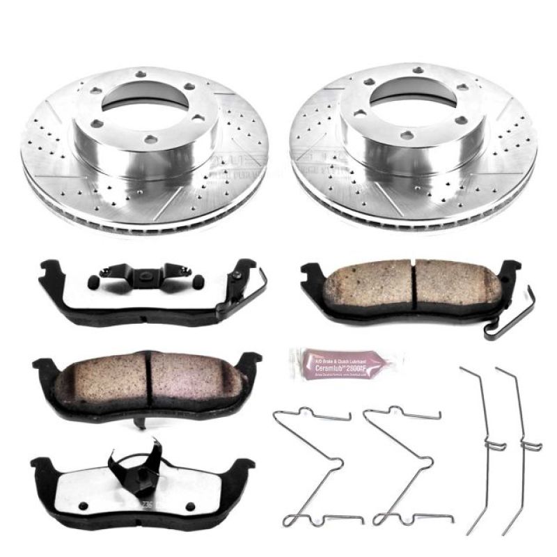 Load image into Gallery viewer, Power Stop 01-02 Toyota Sequoia Front Z36 Truck & Tow Brake Kit