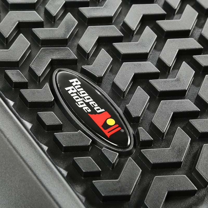 Load image into Gallery viewer, Rugged Ridge Floor Liner Rear Black 2002-2018 Dodge Ram 1500 Quad Cab