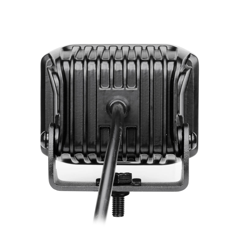 Load image into Gallery viewer, Go Rhino Xplor Blackout Series Cube LED Sideline Flood Light Kit (Surface Mount) 4x3 - Blk (Pair)