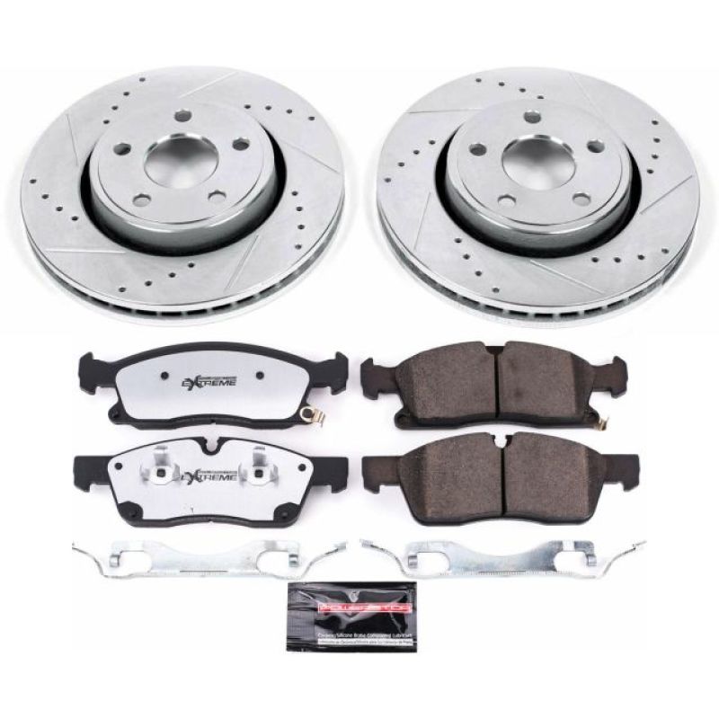 Load image into Gallery viewer, Power Stop 17-19 Jeep Grand Cherokee Front Z36 Truck & Tow Brake Kit
