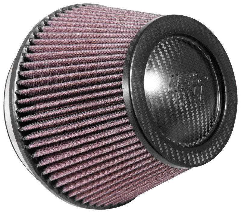 Load image into Gallery viewer, K&N Universal Carbon Fiber Filter 6in Flange / 7-1/2in OD-B / 5-1/8in OD-T / 5in H
