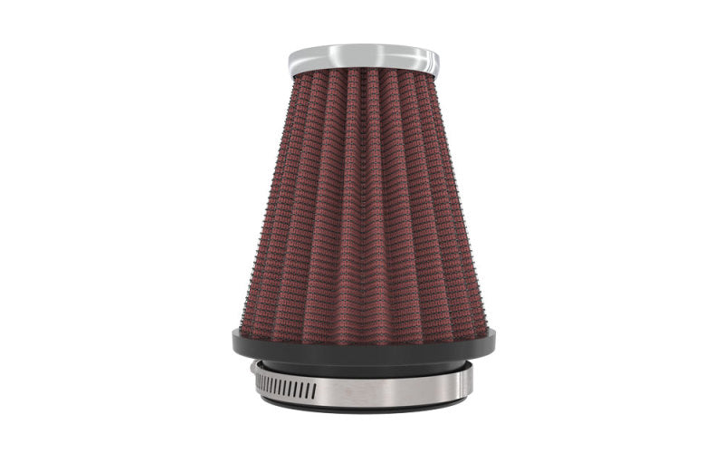 Load image into Gallery viewer, K&N Universal Chrome Filter 2.25 Inch Flange / 3.5 Inch Base / 2 Inch Top / 4 Inch Height