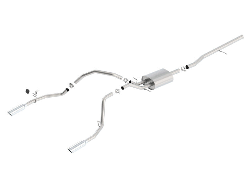 Load image into Gallery viewer, Borla 14 Silv/Sierra 1500 C/B Touring Exhaust /2.75in in Muffler 2.25inout 4inTIp SS Rear Exit