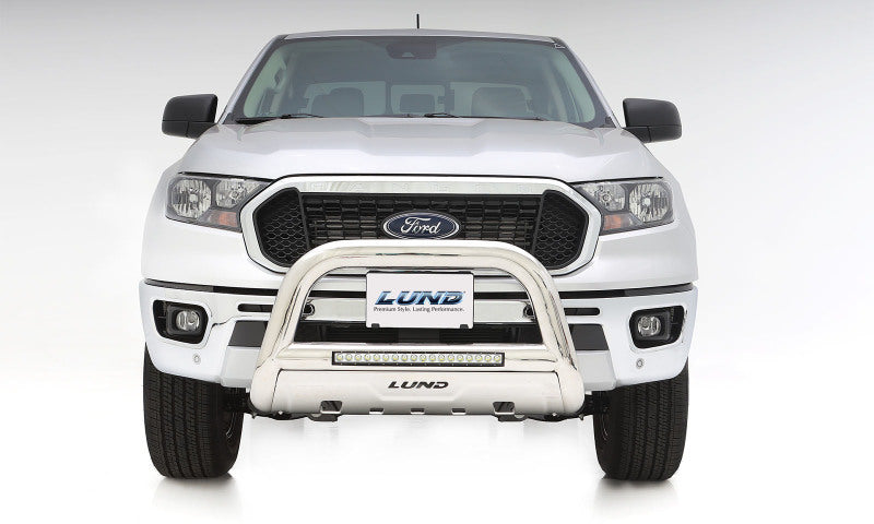Load image into Gallery viewer, Lund 2019 Ford Ranger Bull Bar w/Light & Wiring - Polished Stainless