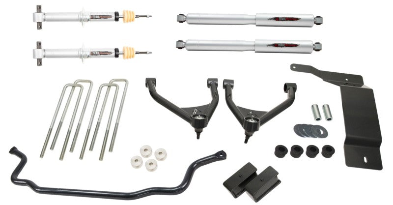 Load image into Gallery viewer, Belltech 07-13 Silverado / Sierra 1500 4WD Ext & Crew Cab 4in Trail Perf Lift Kit w/ Front Sway Bar