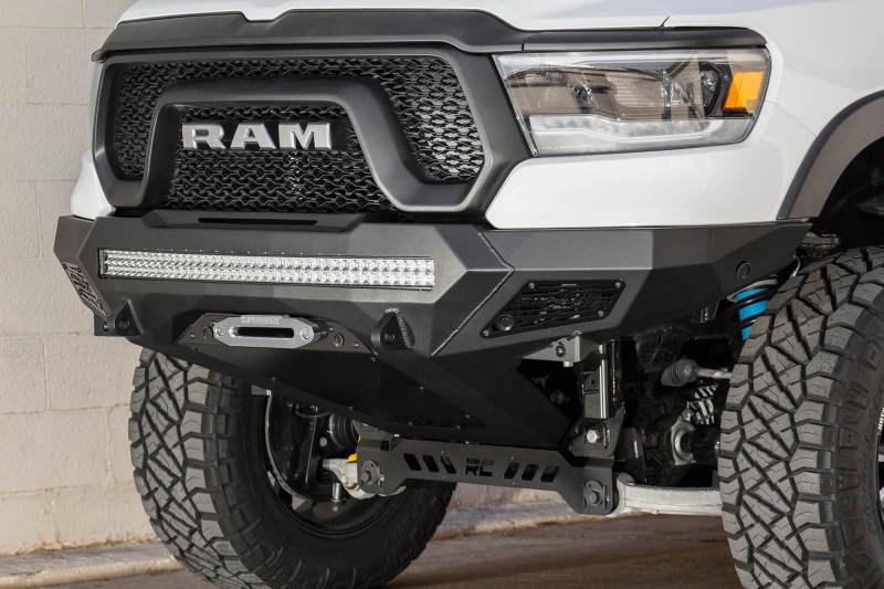 Load image into Gallery viewer, Addictive Desert Designs 2019 Ram Rebel 1500 Stealth Fighter Fr Bumper w/Winch&Parking Sensor Mounts