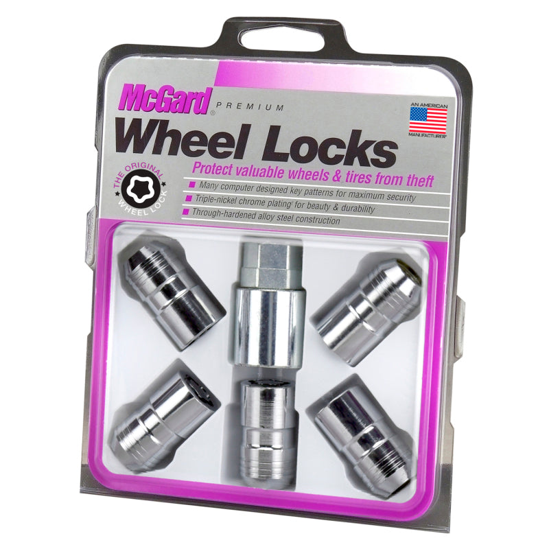 Load image into Gallery viewer, McGard Wheel Lock Nut Set - 5pk. (Cone Seat) M14X1.5 / 22mm Hex / 1.639in OAL - Chrome