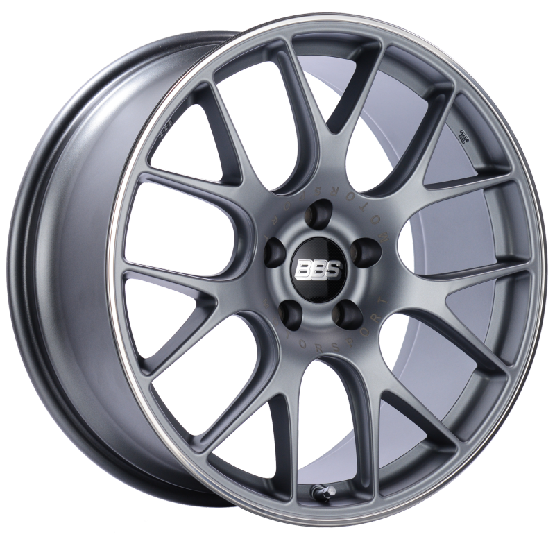 Load image into Gallery viewer, BBS CH-R 20x9 5x120 ET29 Satin Titanium Polished Rim Protector Wheel -82mm PFS/Clip Required