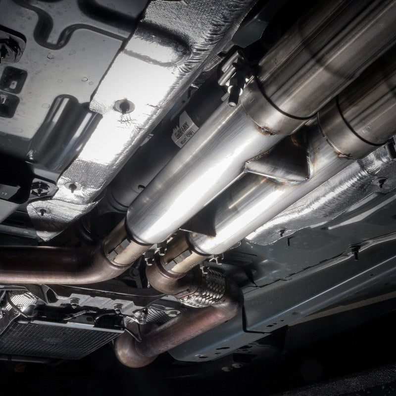 Load image into Gallery viewer, Stainless Works 2018+ Ford Mustang GT 3in Redline Series Catback H-Pipe w/Active Valves & Quad Tips
