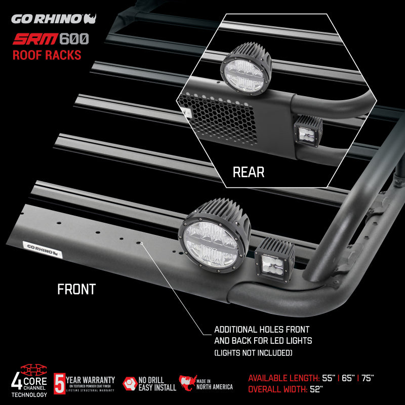 Load image into Gallery viewer, Go Rhino SRM600 Series Tubular Rack - 75in