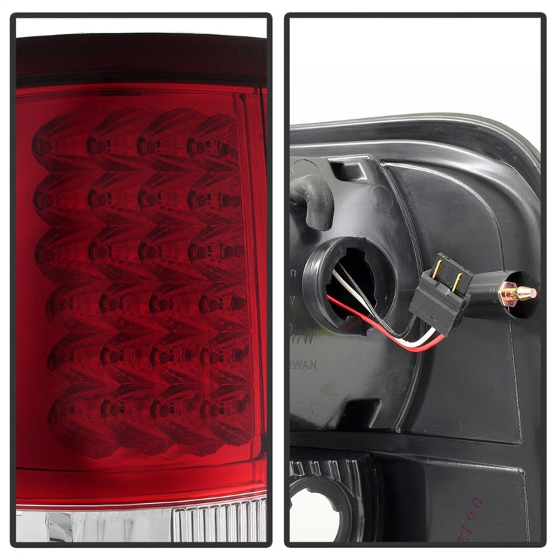 Load image into Gallery viewer, xTune Ford F150 Styleside 04-08 LED Tail Lights Red Clear ALT-ON-FF15004-LED-RC