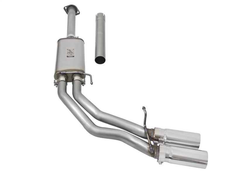 Load image into Gallery viewer, aFe Rebel Exhausts 3in SS Cat-Back 15-16 Ford F-150 EcoBoost V6 2.7/3.5L V8 5.0L w/ Polished Tips