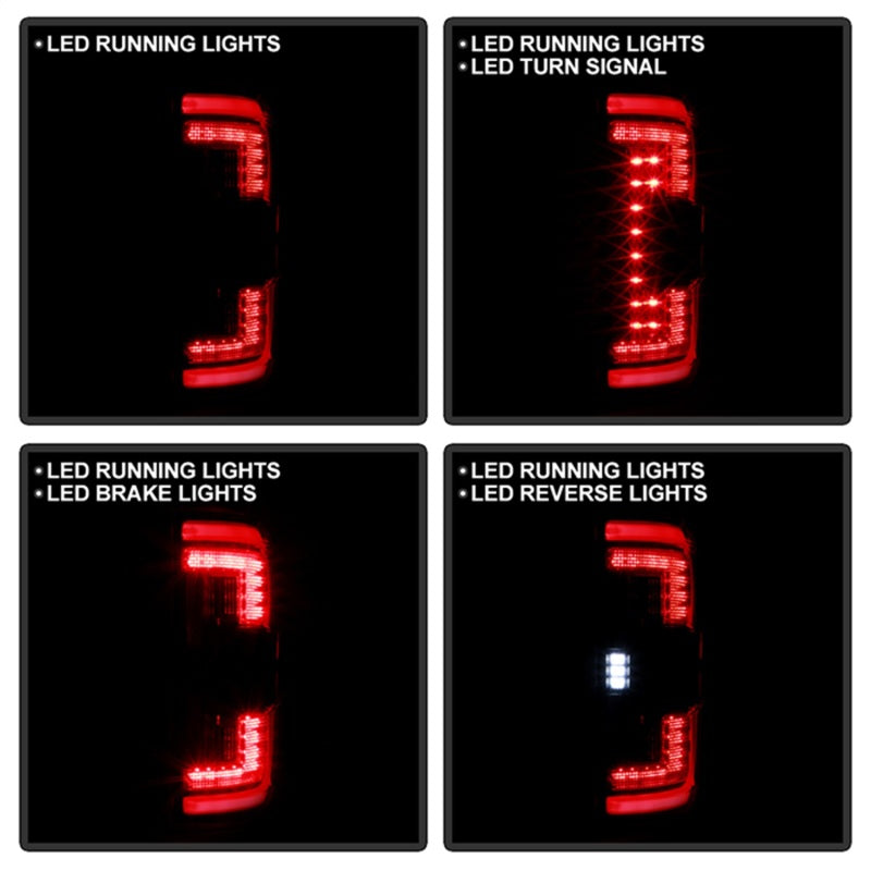 Load image into Gallery viewer, Spyder 21-23 Ford F150 (Factory Halogen) Light Bar LED Tail Lights - Black (ALT-YD-FF15021HAL-BK)