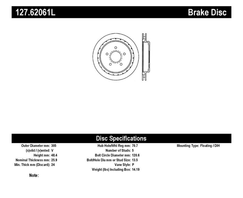 Load image into Gallery viewer, StopTech 97-10 Chevy Corvette Slotted & Drilled Rear Left Rotor