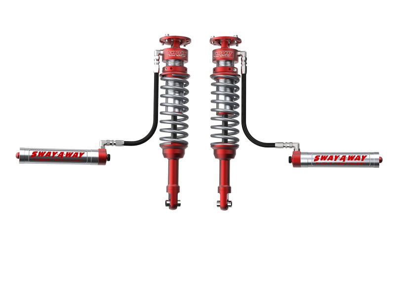 Load image into Gallery viewer, aFe Sway-A-Way 10-14 F150/Raptor 6.2L 3.0 Front Coilover Kit w/ Remote Reservoirs and Compr Adjuster