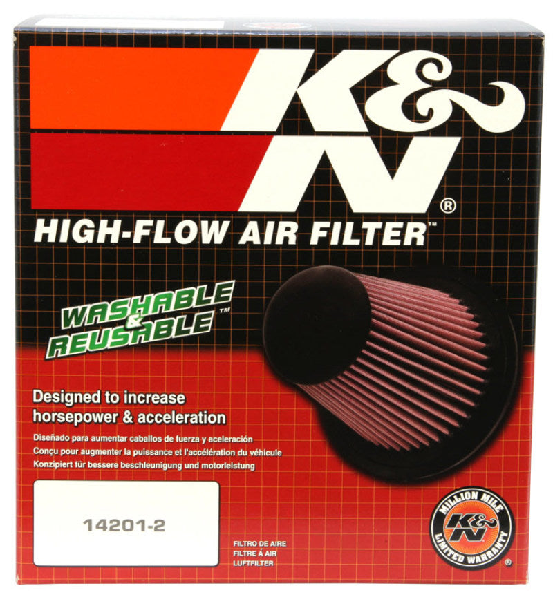 Load image into Gallery viewer, K&N Filter Universal Air Filter Carbon Fiber Top With 6in Flange x 7.5in Base x 6in H