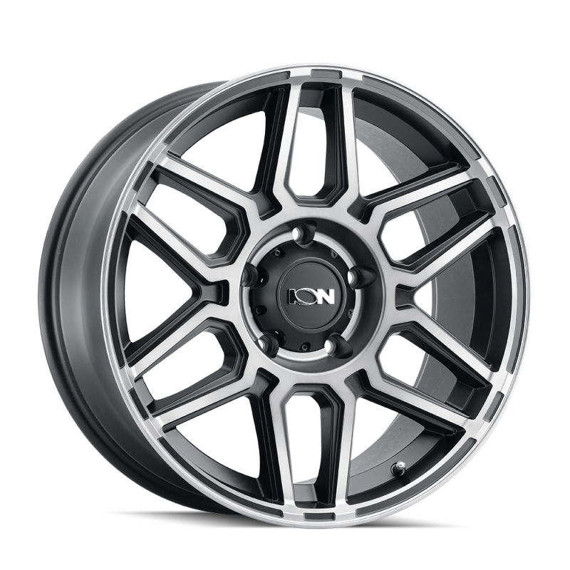 Load image into Gallery viewer, ION Type 146 20x9 / 6x139.7 BP / 18mm Offset / 106mm Hub Matte Black W/Machined Dart Tint Wheel