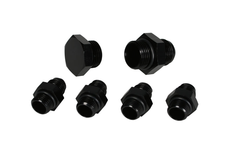 Load image into Gallery viewer, Aeromotive A4 Regulator Fitting Kit (for two (2) carbs) (4) AN-06/(1) AN-10/(1) AN-10 Plug)
