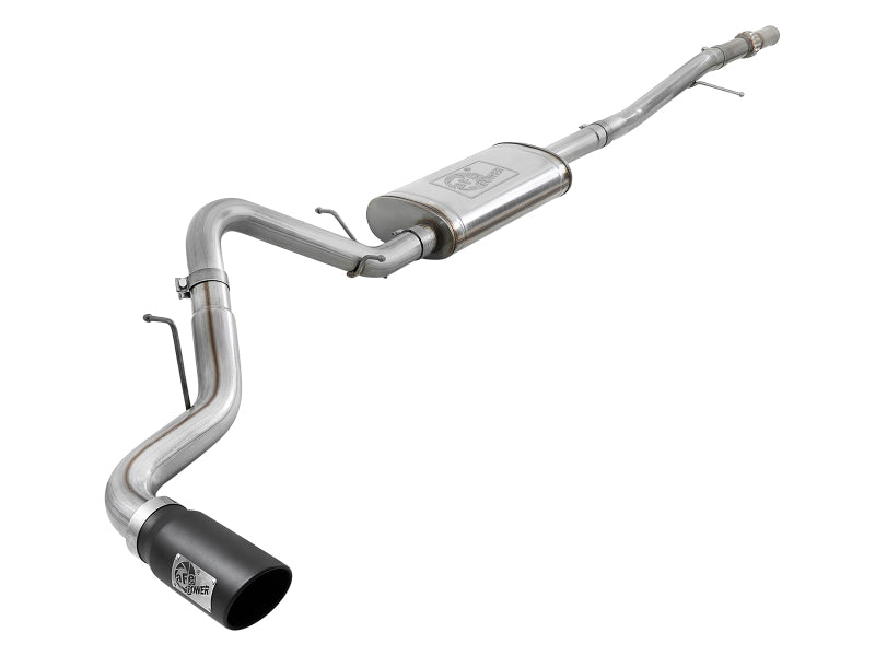 Load image into Gallery viewer, aFe Apollo GT Series 2019 GM Silverado/Sierra 1500 4.3L/5.3L 409 SS CatBack Exhaust System w/Blk Tip