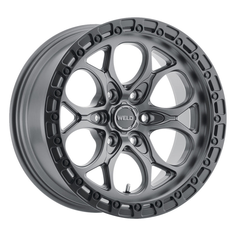 Load image into Gallery viewer, Weld Off-Road W107 20X10 Ledge 6X135 ET-18 BS4.75 Satin Gun / Black Ring 87.1