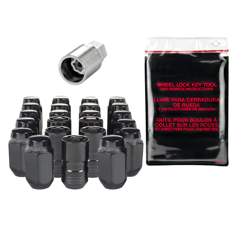 Load image into Gallery viewer, McGard SplineDrive Tuner 23-PC Jeep JL Install Kit w/Locks & Tool (Cone) M14X1.5 / 22m Hex - Black