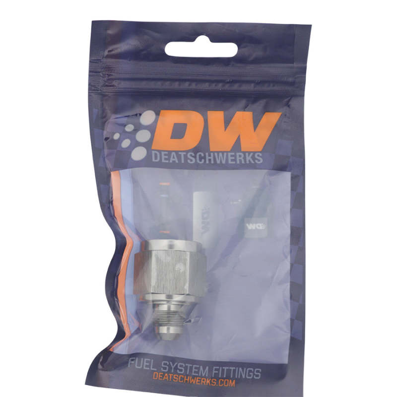 Load image into Gallery viewer, DeatschWerks 10AN Female Flare to 6AN Male Flare Reducer - Anodized DW Titanium