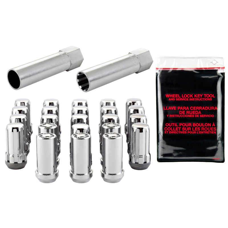 Load image into Gallery viewer, McGard SplineDrive Tuner 23-PC Jeep JL Install Kit w/Locks & Tool (Cone) M14X1.5 / 22m Hex - Chrome