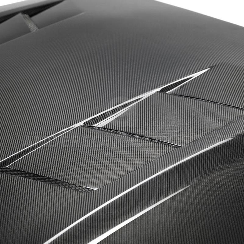 Load image into Gallery viewer, Anderson Composites 2018 Ford Mustang GT Type-SA Style Heat Extractor Double Sided Carbon Fiber Hood