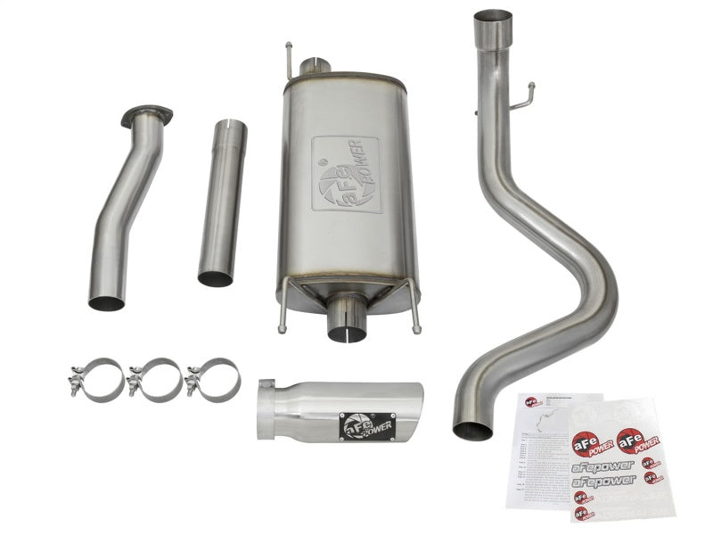 Load image into Gallery viewer, aFe MACHForce XP Cat-Back SS Exhaust w/ Polished Tips 16 Toyota Tacoma V6-3.5L