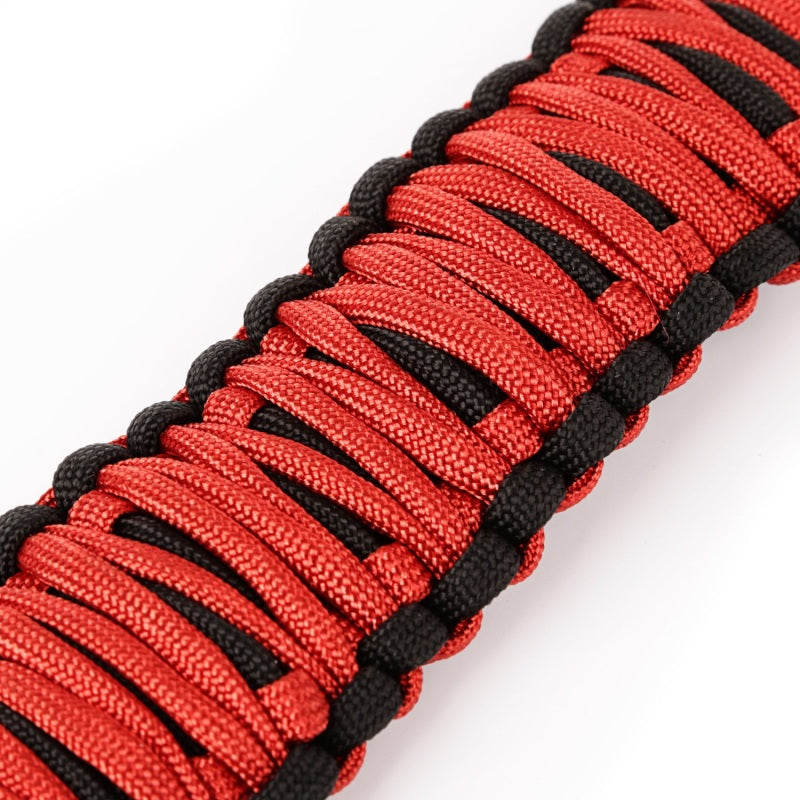 Load image into Gallery viewer, Rugged Ridge Paracord A-Pillar Grab Handle Red 07-18 Jeep Wrangler JK