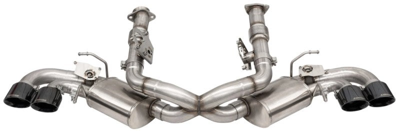 Load image into Gallery viewer, Corsa 20-25 Corvette C8 3in Valved Cat-Back 4.5in Blk Quad Tips Fits Factory Perf Exhaust DeletesAFM