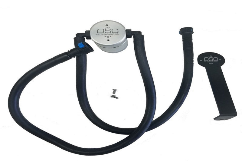 Load image into Gallery viewer, J&L 12-15 Chevrolet Camaro ZL1 6.2L Passenger Side Oil Separator 3.0 - Clear Anodized