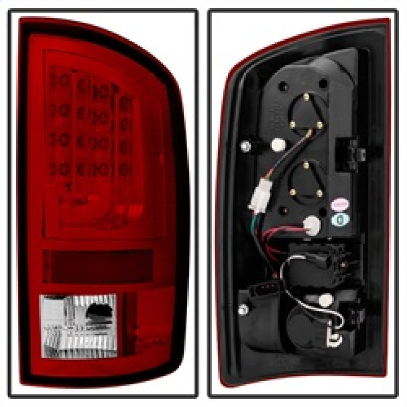 Load image into Gallery viewer, Spyder Dodge Ram 07-08 1500 Version 2 LED Tail Lights - Red Clear ALT-YD-DRAM06V2-LED-RC