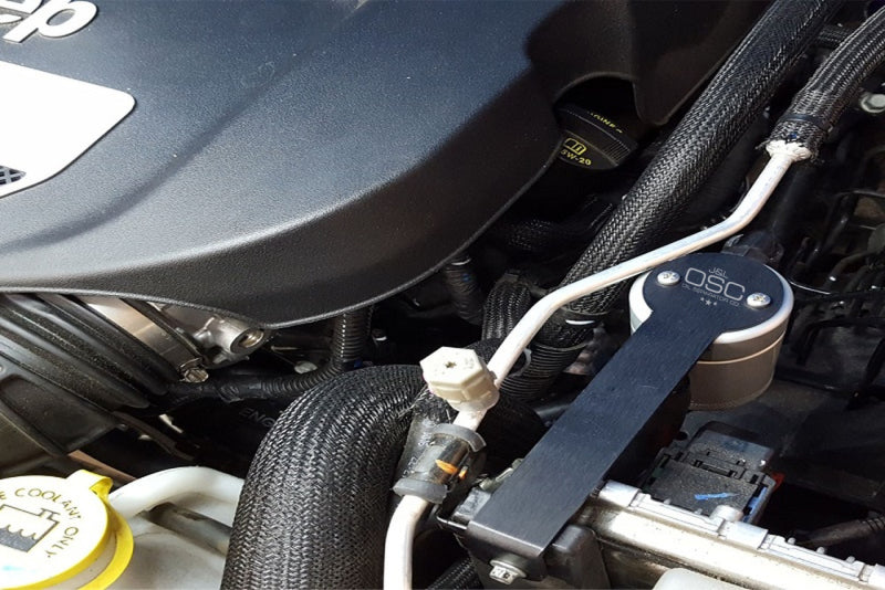 Load image into Gallery viewer, J&L 12-17 Jeep Wrangler JK 3.6L Passenger Side Oil Separator 3.0 - Clear Anodized