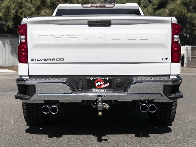 Load image into Gallery viewer, aFe Gemini XV 3in 304 SS Cat-Back Exhaust w/ Cutout 19-21 GM Silverado/Sierra 1500 V8- w/ Black Tips
