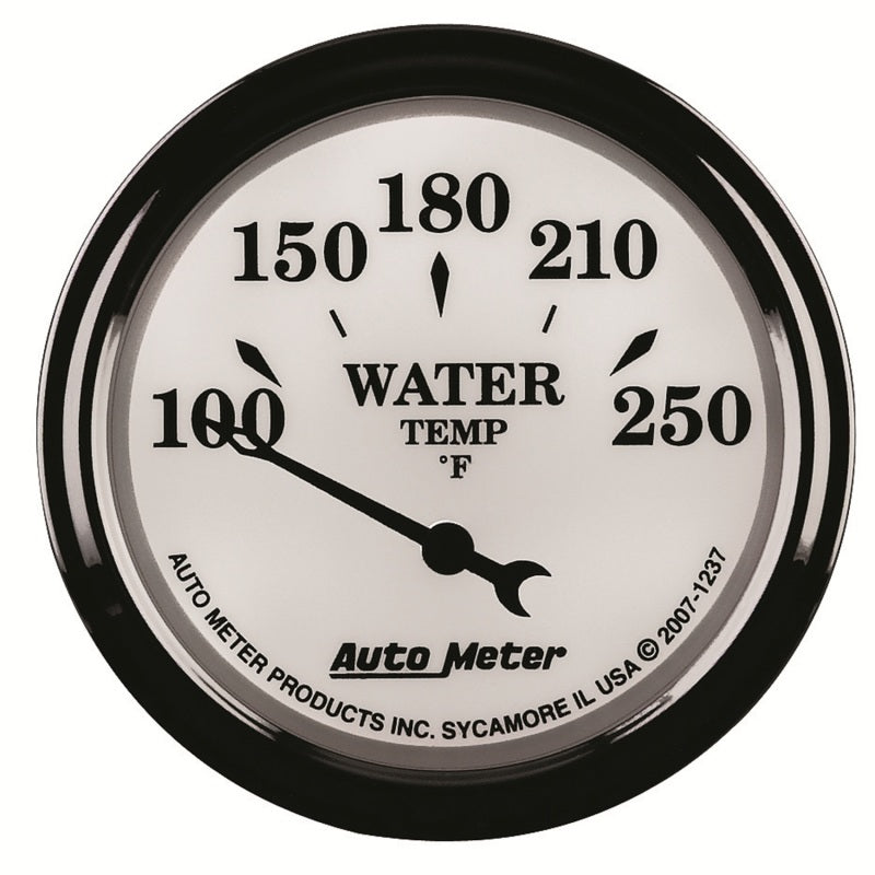 Load image into Gallery viewer, AutoMeter Gauge Water Temp 2-1/16in. 250 Deg. F Elec Old Tyme White II