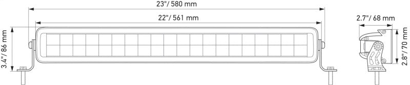 Load image into Gallery viewer, Hella Universal Black Magic 21in Double Light Bar - Driving Beam