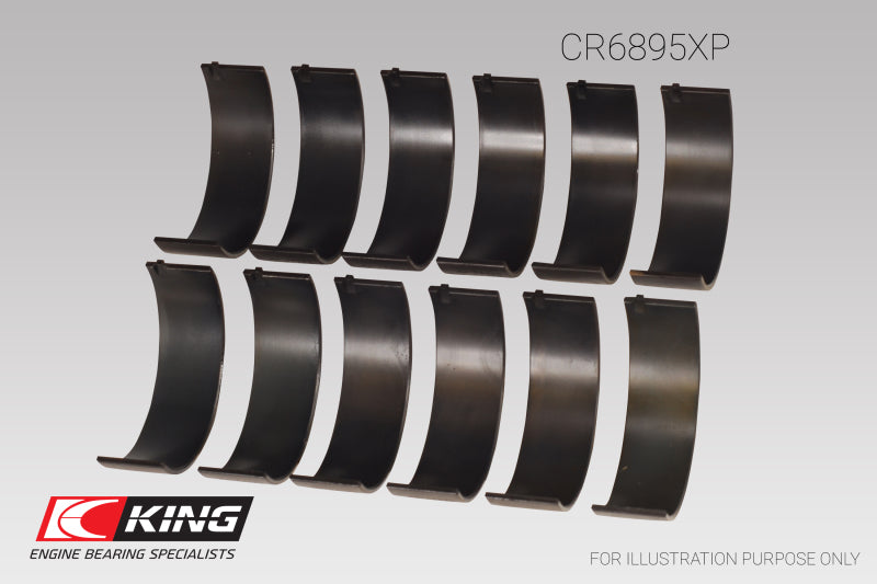 Load image into Gallery viewer, King Ford Ecoboost 3.5L V6 pMaxBlack Coated Connecting Rod Bearing Set - Size +0.25mm