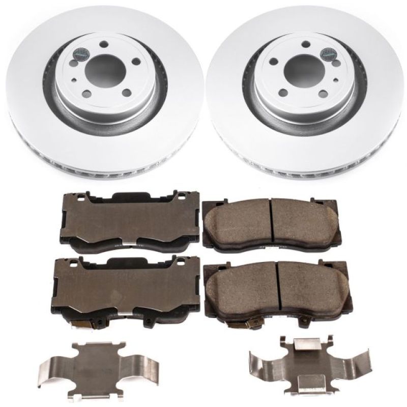 Load image into Gallery viewer, Power Stop 15-19 Ford Mustang Front Z17 Evolution Geomet Coated Brake Kit