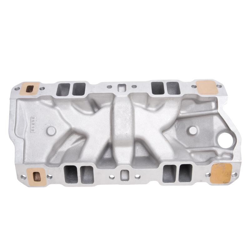 Load image into Gallery viewer, Edelbrock Manifold SBC 23-Degree Marine RPM 1987-1995 w/ Brass