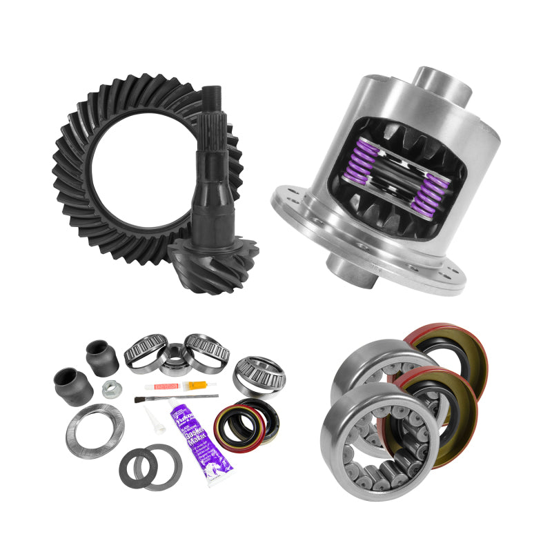 Load image into Gallery viewer, Yukon 9.75in Ford 4.11 Rear Ring & Pinion Install Kit 34 Spline Positraction 2.99in Axle Bearing