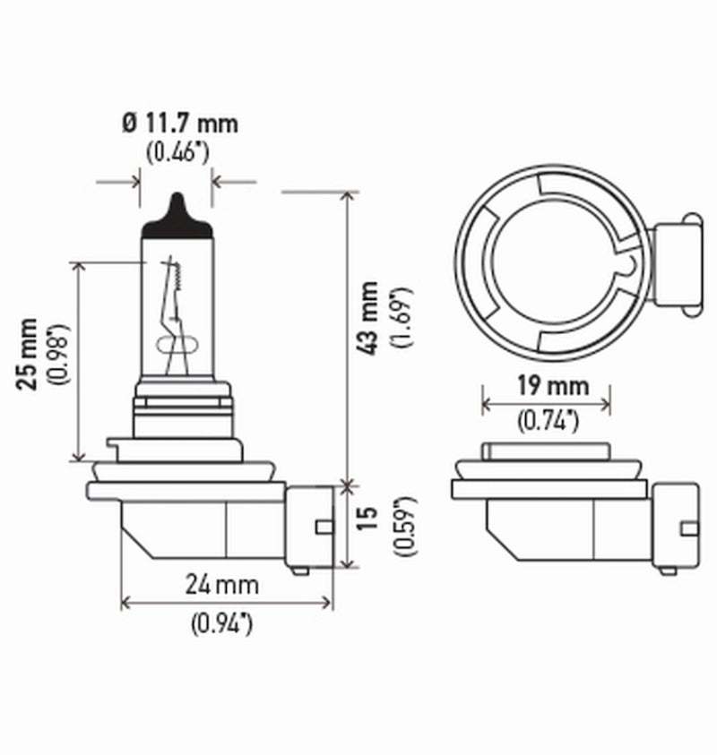 Load image into Gallery viewer, Hella Bulb H8 12V 35W Pgj191 T4 (2)